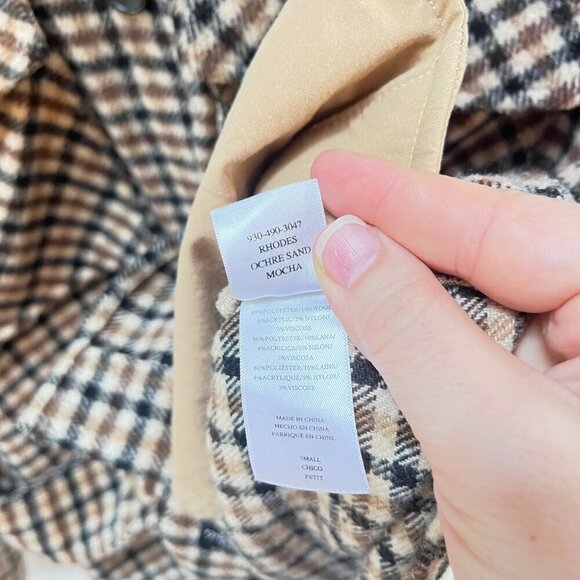 Rails Rhodes Bheck Belted Wool Blend Shirt Jacket Shacket- Size Small‎ - Picture 3 of 6